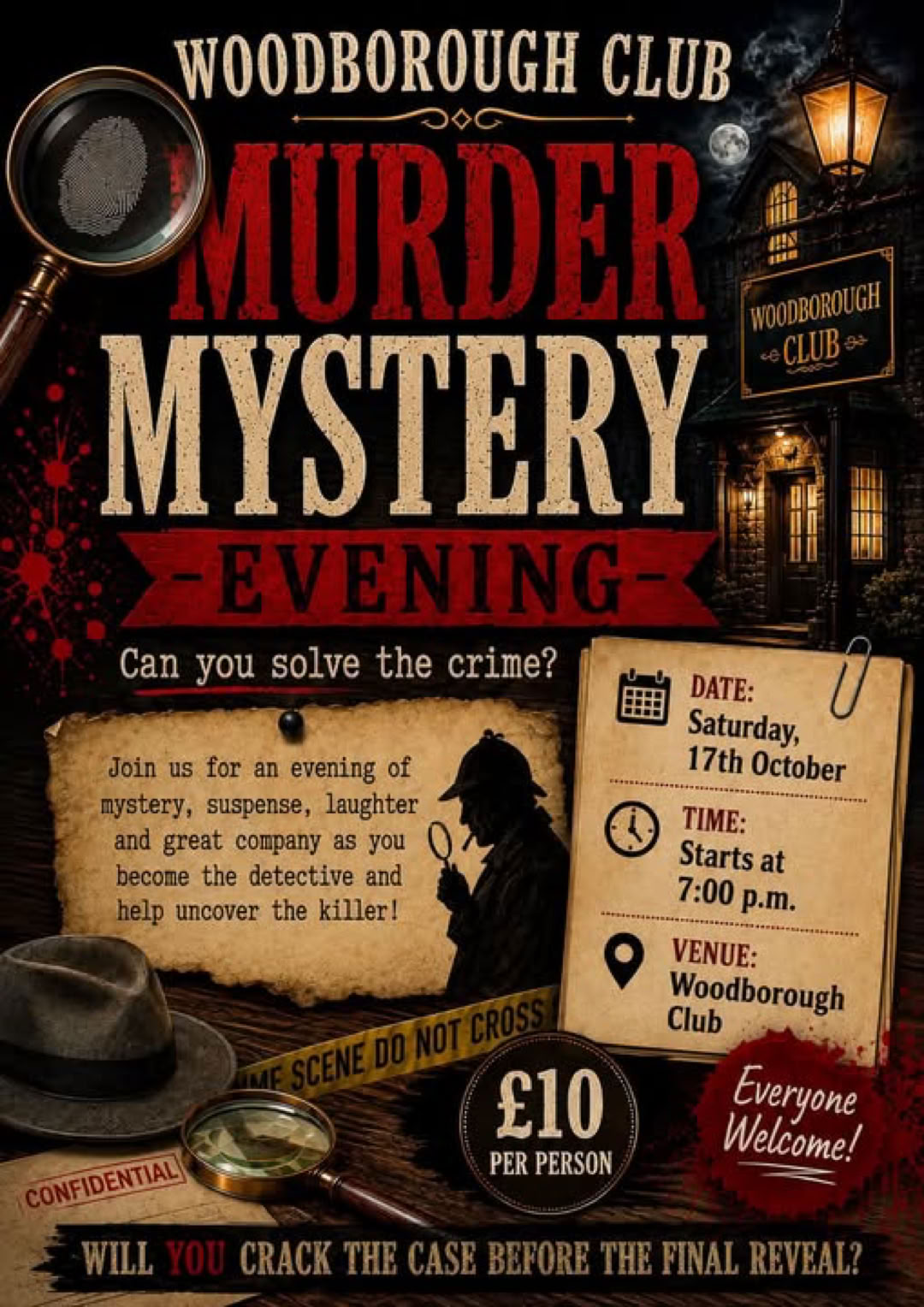 Murder Mystery  Evening at Woodborough Club